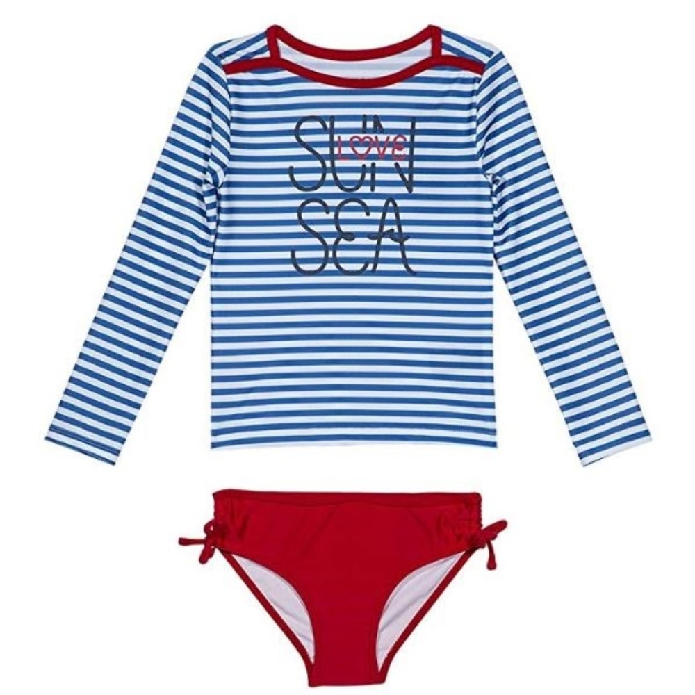 Nautica Toddler Rashguard Swimsuit Set - 12 months